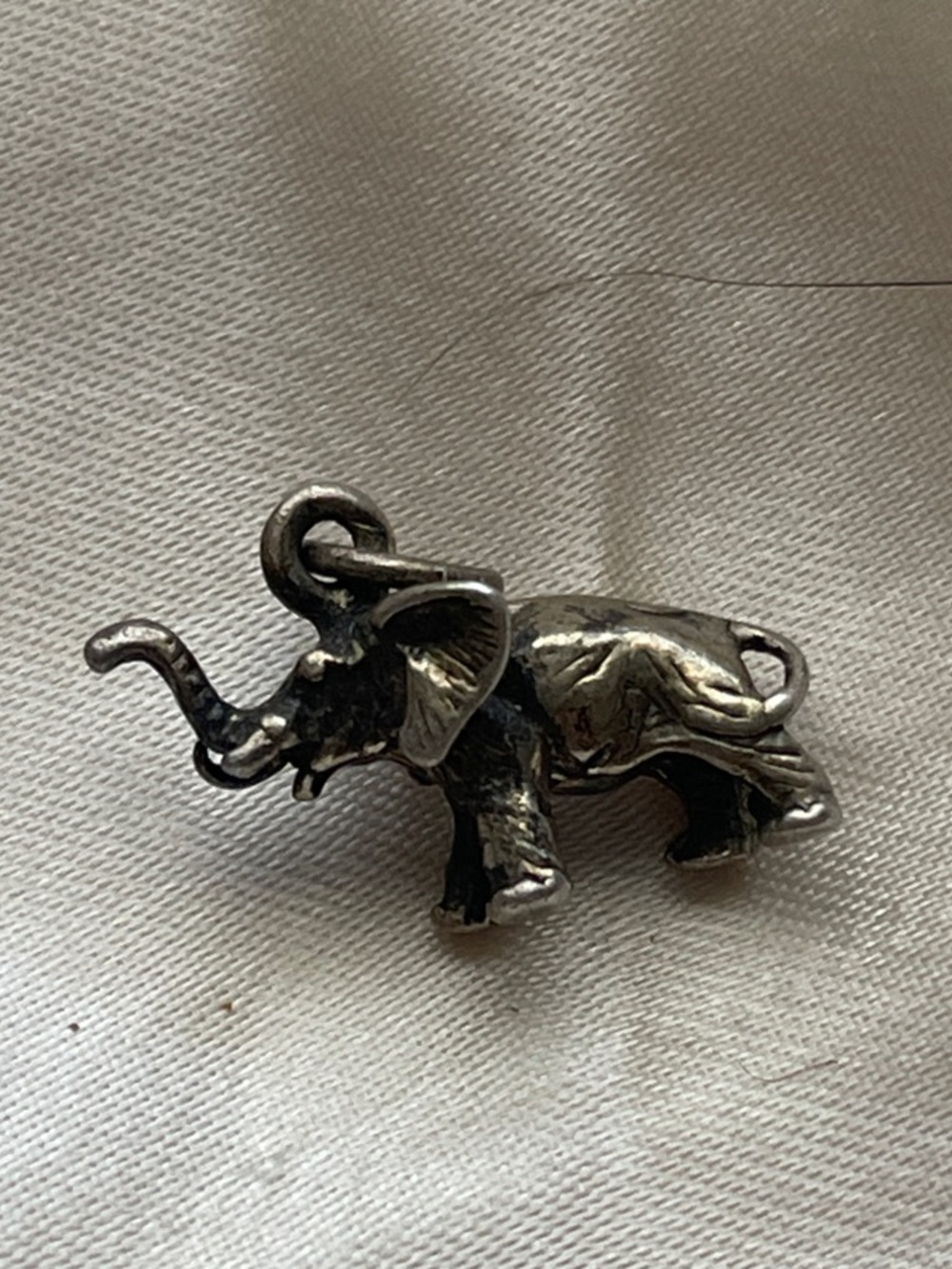 Sterling Silver Elephant Charm Accent - Unbranded